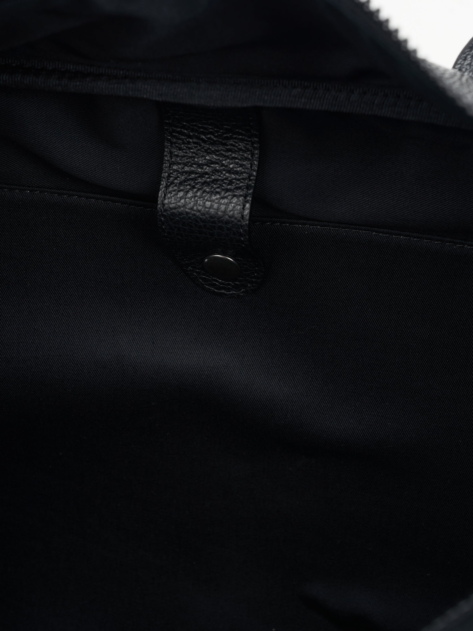 Oliver Spencer x Secret Trips Leather Travel Bag Black