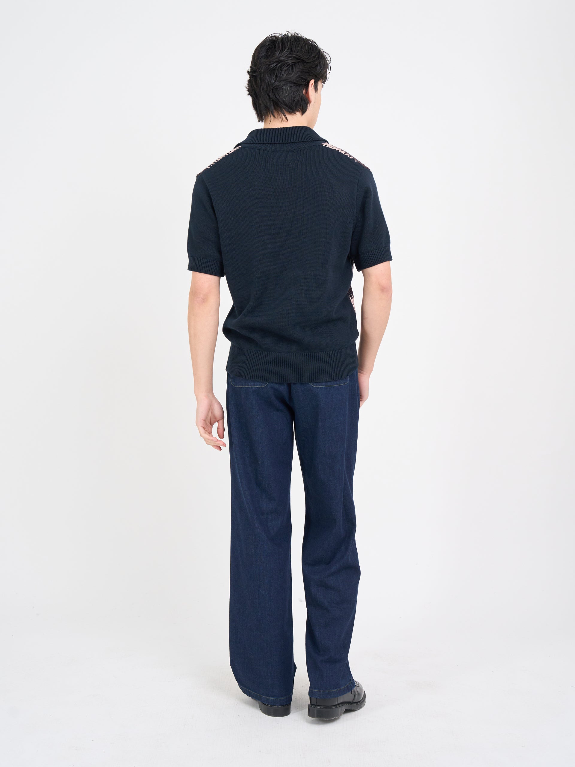 Short Sleeve Penhale Polo Shirt Freeman Navy