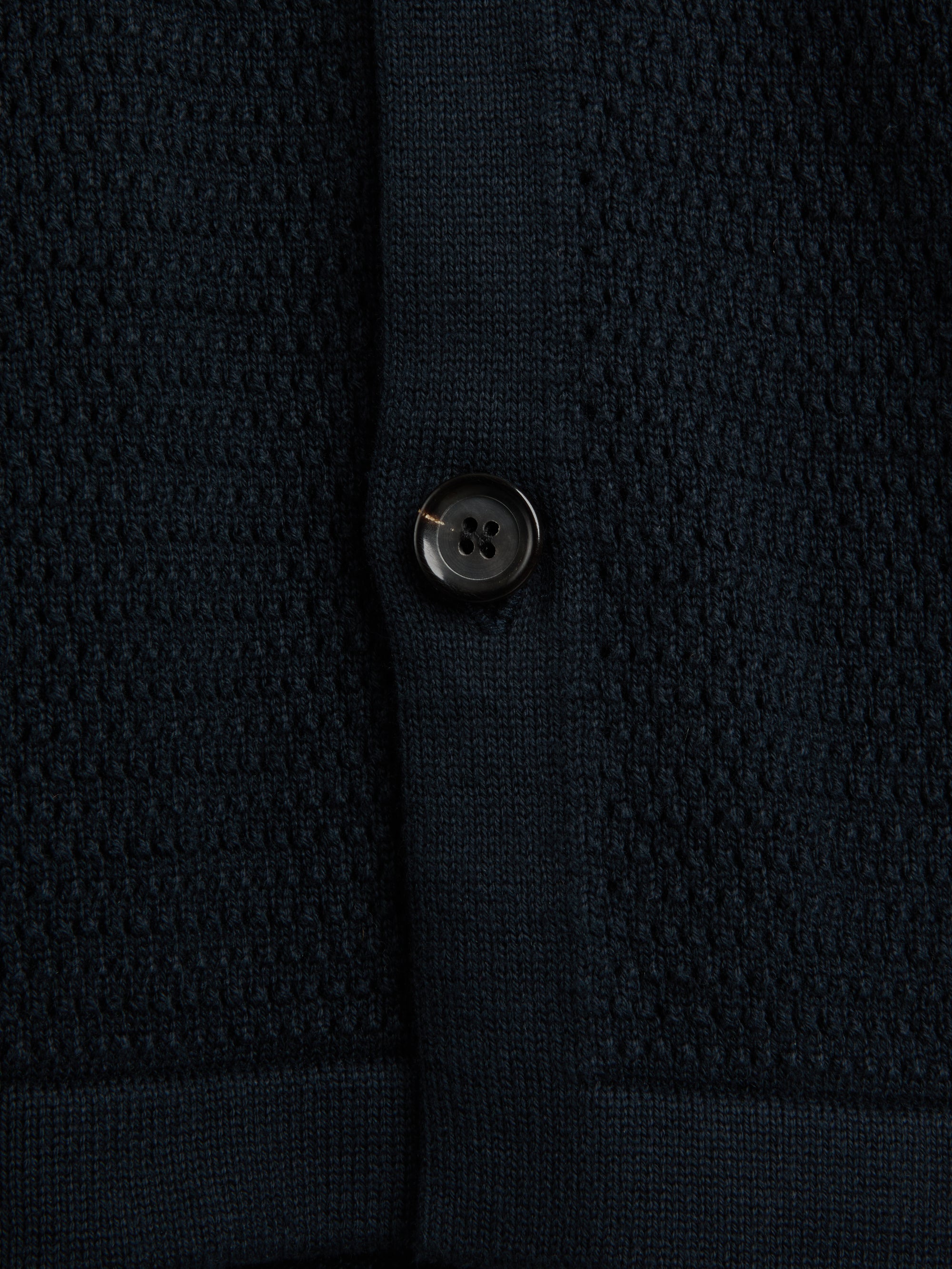 Short Sleeve Mawes Knitted Shirt Nicholson Navy