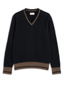 Hawes V Neck Jumper Colvin Black