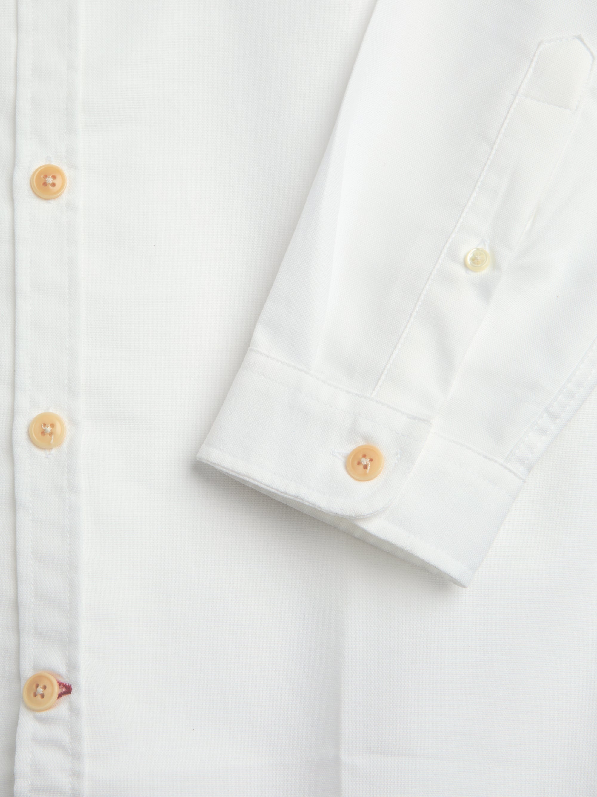 Grandad Collar Shirt Brecon Oxford White