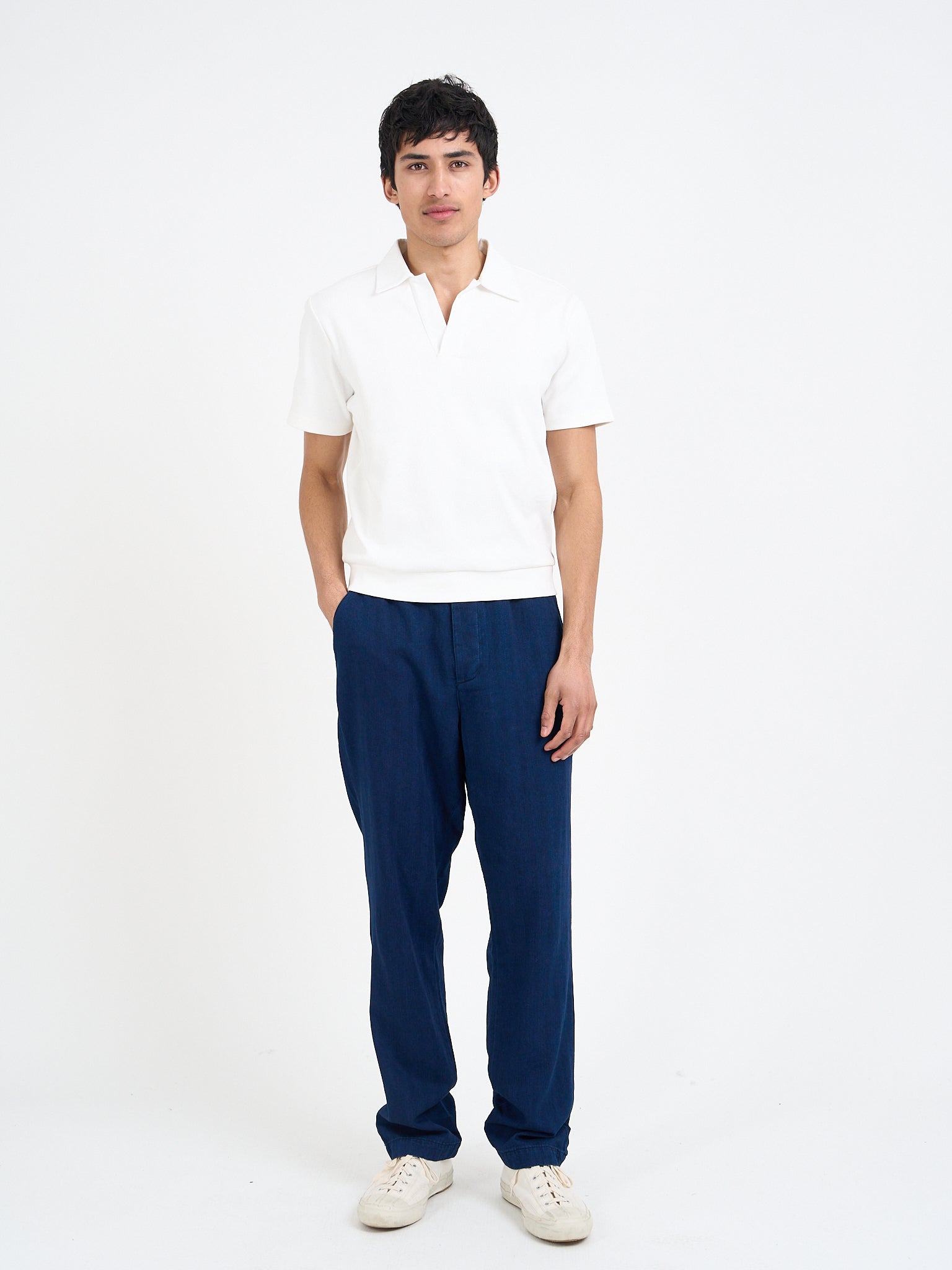 Drawstring Trousers Faye Indigo Blue