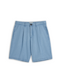 Pleated Shorts Marden Indigo