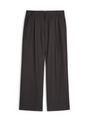 Flat lay of Orsman trousers in brown tropical wool
