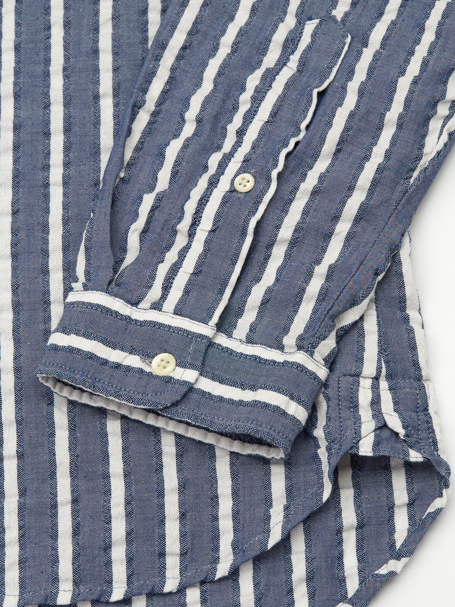 Clerkenwell Tab Shirt Pool Navy